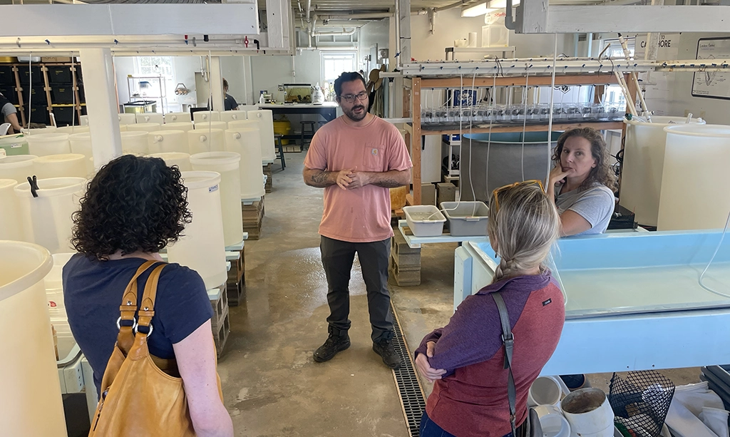 NJ Research and Monitoring Initiative tours Haskin Shellfish Research Lab Aquaculture facilities